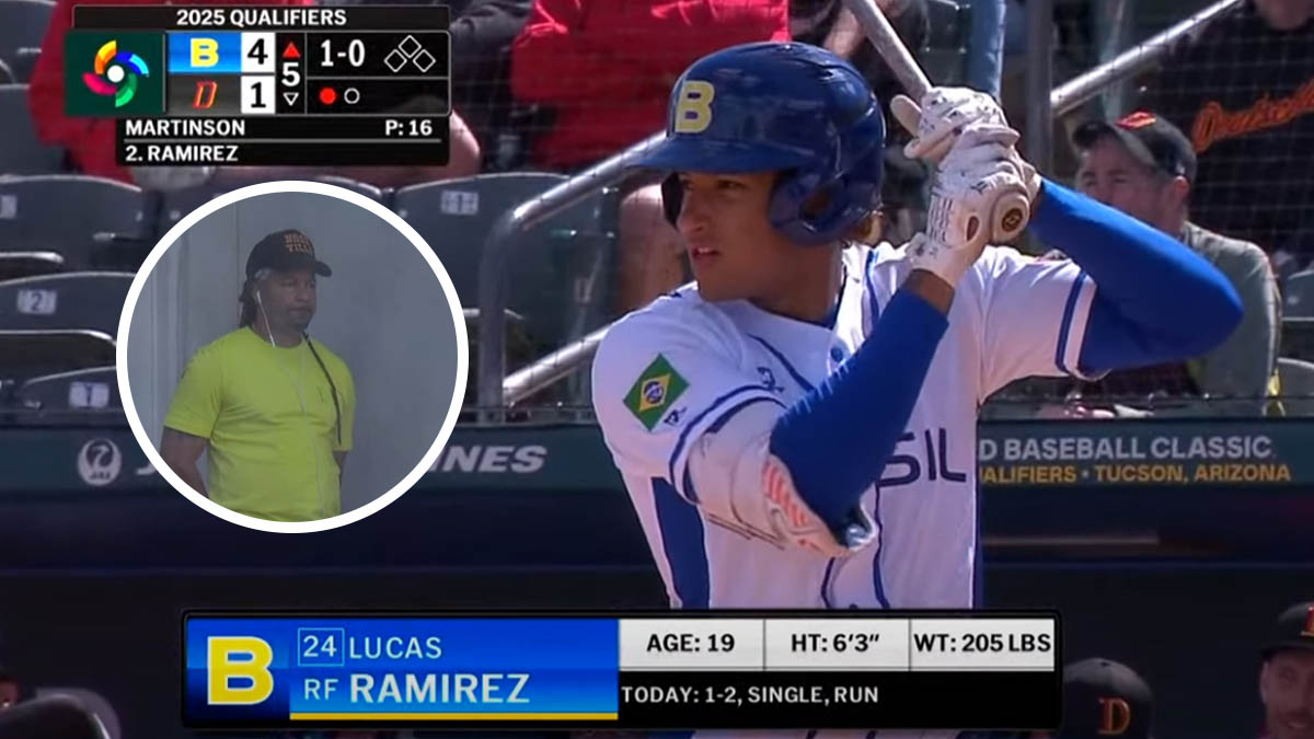 Lucas Ramírez, hijo de Manny Ramírez, es el centro de atención en la clasificatoria del Clásico Mundial de Béisbol 2026. El legendario extoletero dominicano expresó su orgullo al ver a su hijo representar a Brasil.